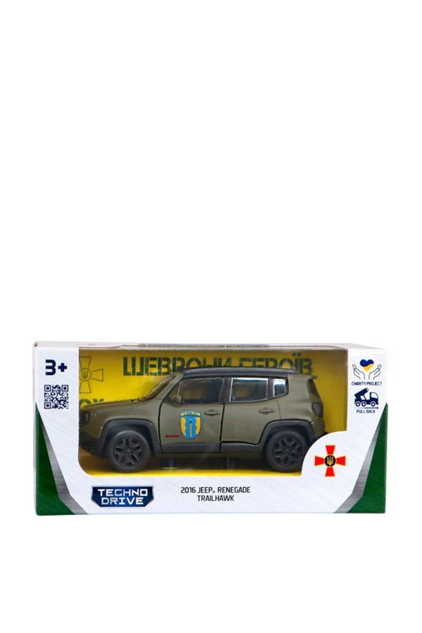 Автомодель TechnoDrive Шевроны Героев Jeep Renegabe Enegabe Trailhawk Айдар TECHNODRIVE 250351W ЦБ-00261910 фото