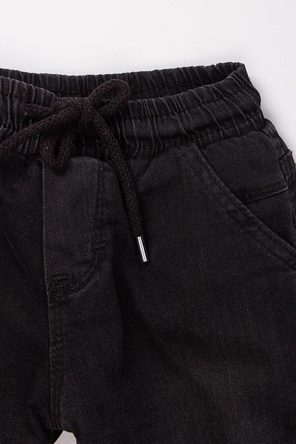 Джогери джинсові на хлопчика колір чорний ЦБ-00170755 SKT000571359 фото