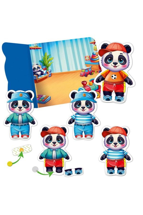 Игра развивающая Vladi Toys с липучками "Панда" Vladi Toys VT1320-06 ЦБ-00288087 фото