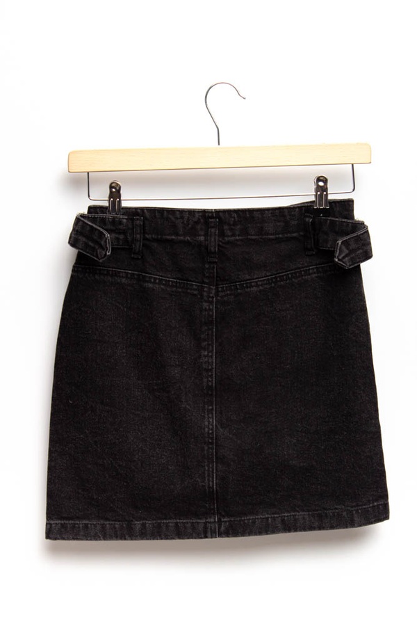 Юбка женская джинсовая короткая 42 цвет темно-серый ЦБ-00157144 SKT000532843 фото