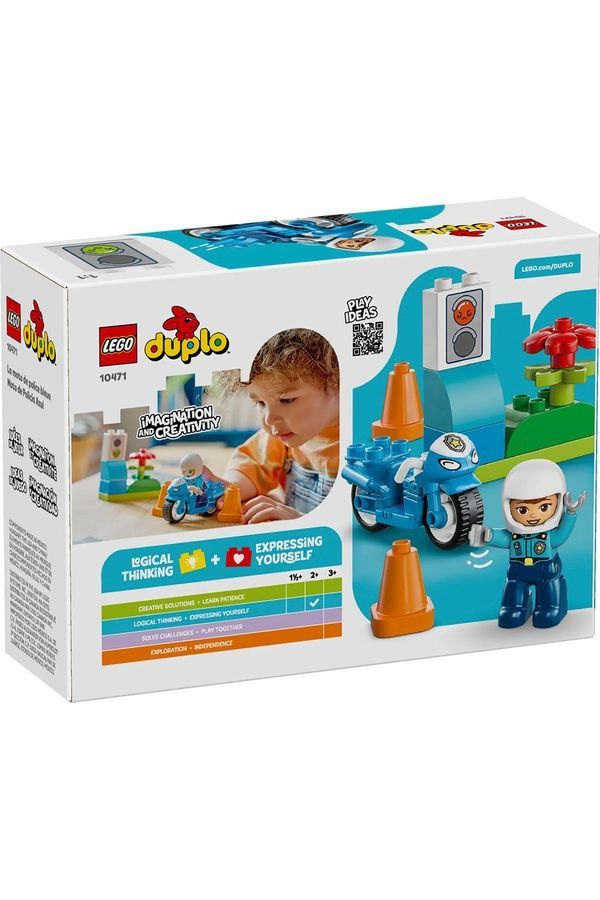 Конструктор LEGO DUPLO Синий полицейский мотоцикл 10471 ЦБ-00290962 фото