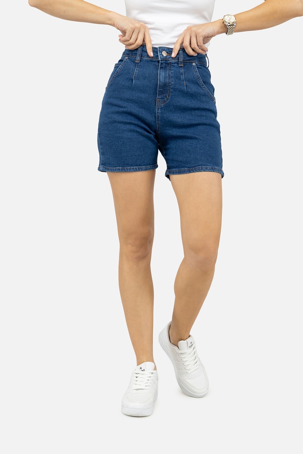 Женские джинсовые шорты 48 цвет синий ЦБ-00248380 SKT000989261 фото