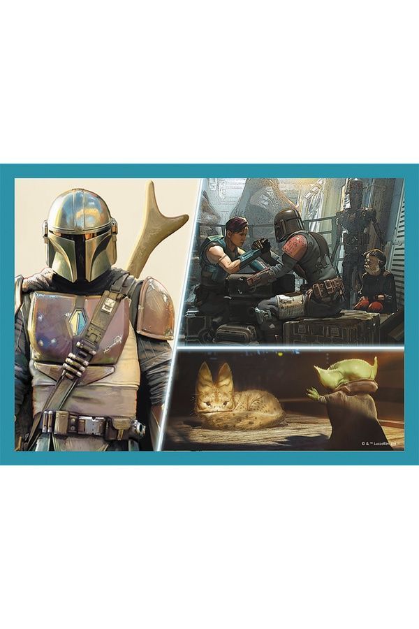 Пазлы Star Wars Мандалорец 4в1 Trefl 34397 ЦБ-00292881 фото