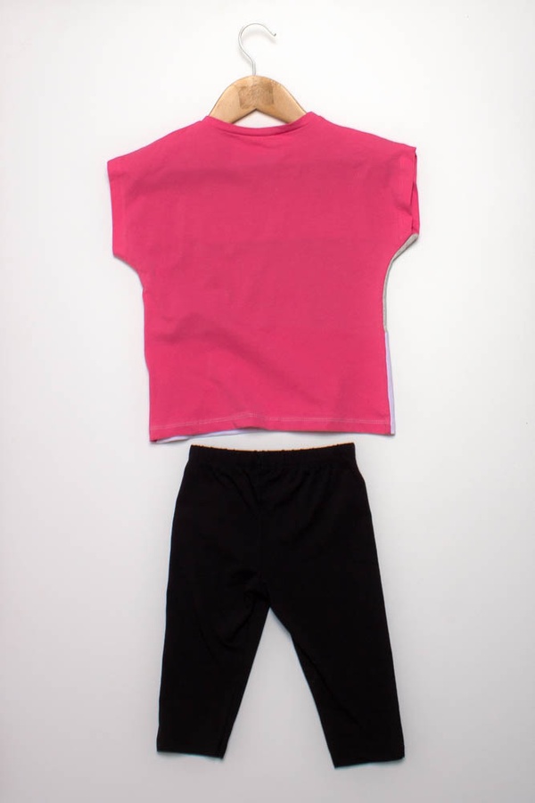 Костюм з шортами на дівчинку 116 колір рожевий ЦБ-00151876 SKT000519109 фото