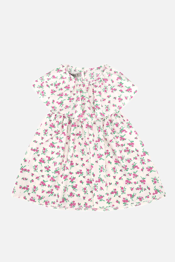 Платье с коротким рукавом для девочки 110 цвет молочный ЦБ-00247373 SKT000986865 фото