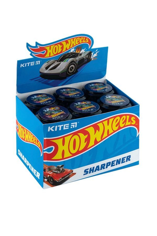 Точилка с контейнером пластиковая Kite Hot Wheels KITE HW24-117 ЦБ-00281086 фото