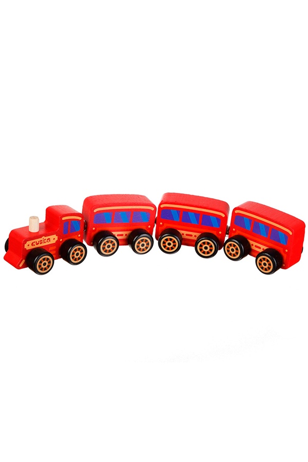 Дерев'яна іграшка-поїзд "Cubika" колір різнокольоровий ЦБ-00149178 SKT000511251 фото