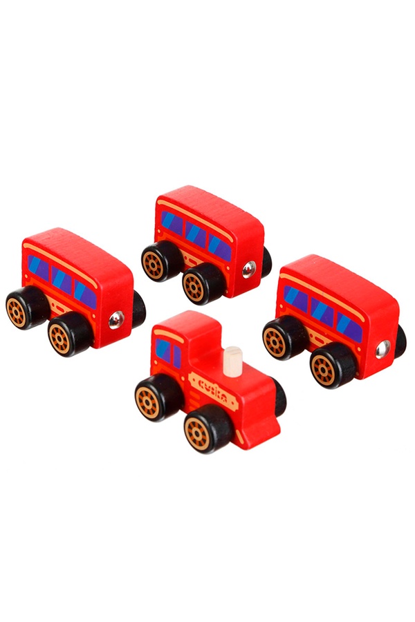 Деревянная игрушка-поезд «Cubika» цвет разноцветный ЦБ-00149178 SKT000511251 фото