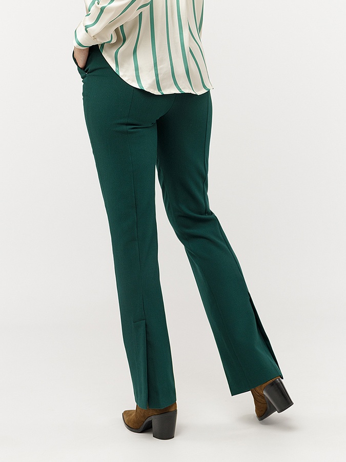Жіночі штани 44 колір зелений ЦБ-00227841 SKT000927631 фото