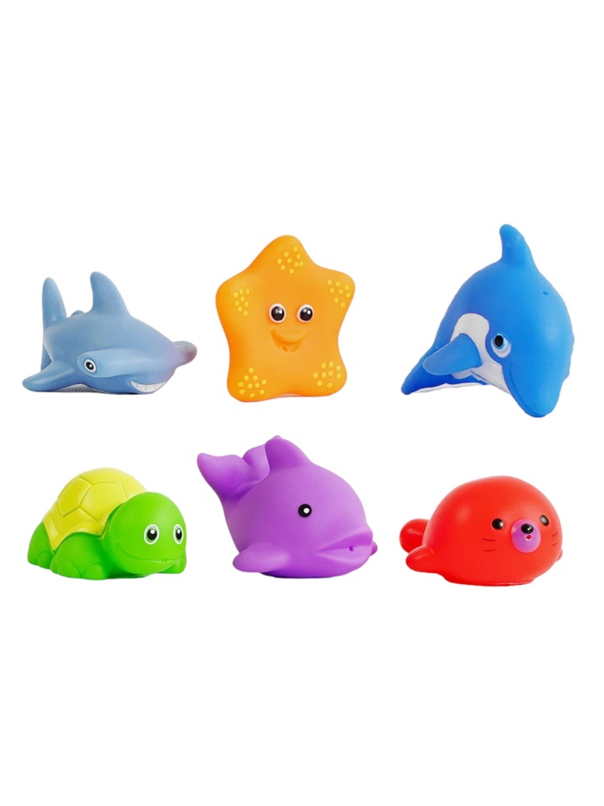 Набор игрушек для купания "Морские обитатели" цвет разноцветный ЦБ-00223327 SKT000917325 фото