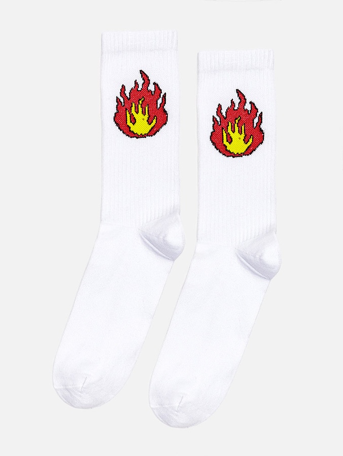 Чоловічі шкарпетки 40-42 колір білий ЦБ-00214573 SKT000896633 фото