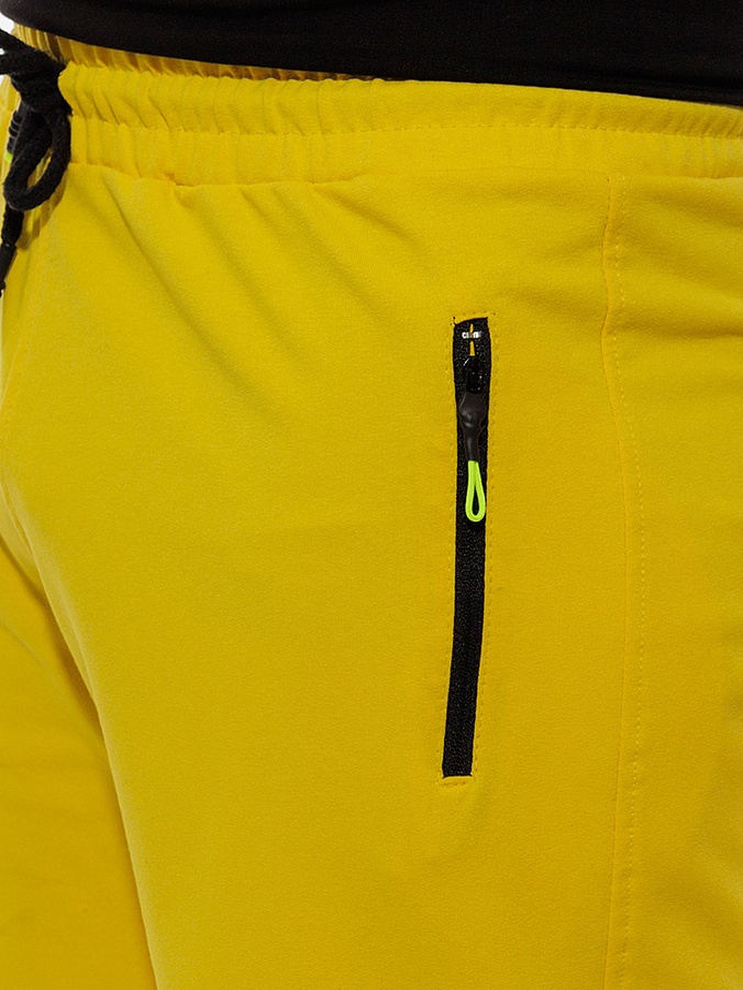 Мужские спортивные шорты 42 цвет желтый ЦБ-00216273 SKT000900371 фото