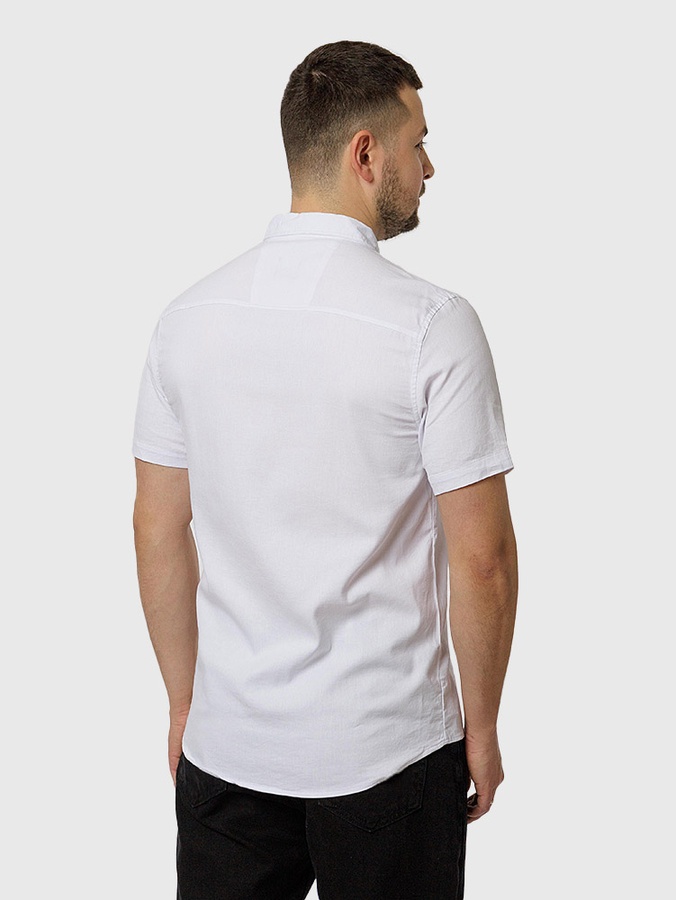 Чоловіча сорочка з коротким рукавом 52 колір білий ЦБ-00218779 SKT000905268 фото