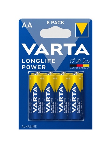 Батарейка VARTA HIGH ENERGY/LONGLIFE POWER LR6 BLI8, ЦІНА ЗА 1ШТ. колір різнокольоровий ЦБ-00220356 SKT000909445 фото