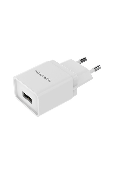 Зарядний пристрій Borofone BA19A 1 USB 1A колір білий ЦБ-00204683 SKT000876745 фото