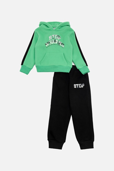 Костюм зі штанами для хлопчика 110 колір зелений ЦБ-00220711 SKT000910777 фото