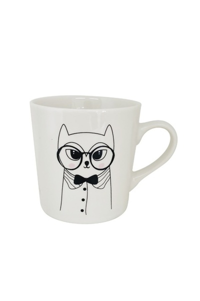 Чашка Limited Edition Mime Cat колір білий ЦБ-00249409 SKT000991173 фото