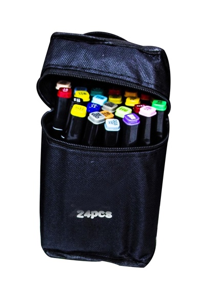 Набір двосторонніх маркерів "Touchfive" 24 шт колір різнокольоровий ЦБ-00164525 SKT000555711 фото