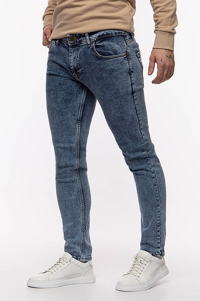 Мужские джинсы слим 44 цвет синий ЦБ-00213588 SKT000894069 фото