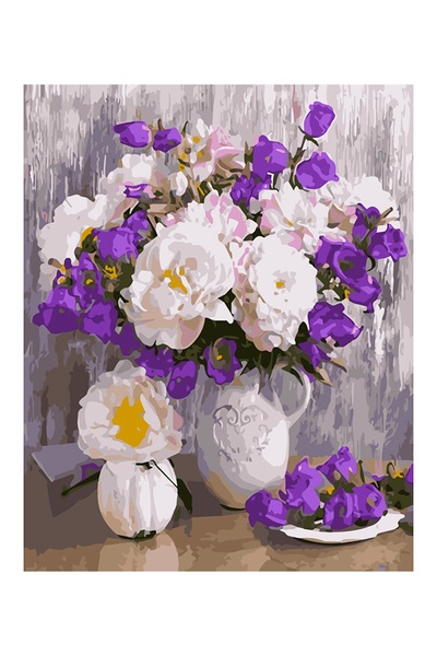 Картина за номерами "Квіткове різноманіття" колір різнокольоровий ЦБ-00235200 SKT000945591 фото