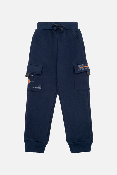 Спортивні штани для хлопчика 152 колір темно-синій ЦБ-00220702 SKT000910747 фото