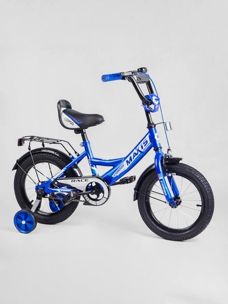Велосипед 12" дюймов 2-х колесный MAXIS-12987 цвет синий ЦБ-00218346 SKT000904321 фото
