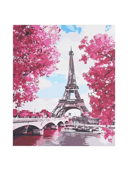 Картина за номерами "Прогулянка у Парижі, 30х40 см колір різнокольоровий ЦБ-00217205 SKT000902228 фото