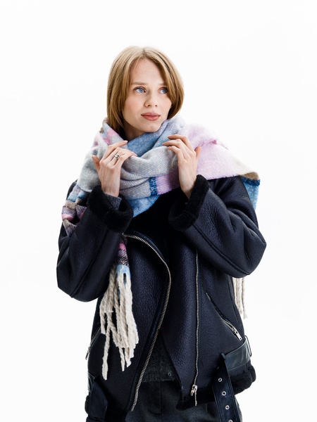 Уютные вещи на зиму: идеи для вязания шарфов и палантинов.