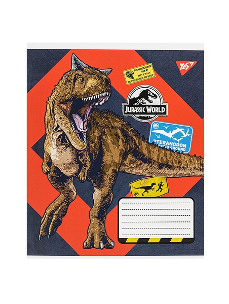 Зошит в клітинку 12 аркушів YES Jurassic world колір різнокольоровий ЦБ-00222591 SKT000915632 фото