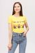 Жіноча футболка 42 колір жовтий ЦБ-00192031 SKT000847846 фото 1