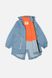 Джинсовая куртка для девочки. 116 цвет голубой ЦБ-00209822 SKT000887617 фото 3