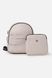 Жіночий рюкзак з сумочкою на ланцюжку колір світло-сірий ЦБ-00244047 SKT000970072 фото 1