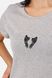 Жіноча футболка з коротким рукавом 40 колір сірий ЦБ-00252407
