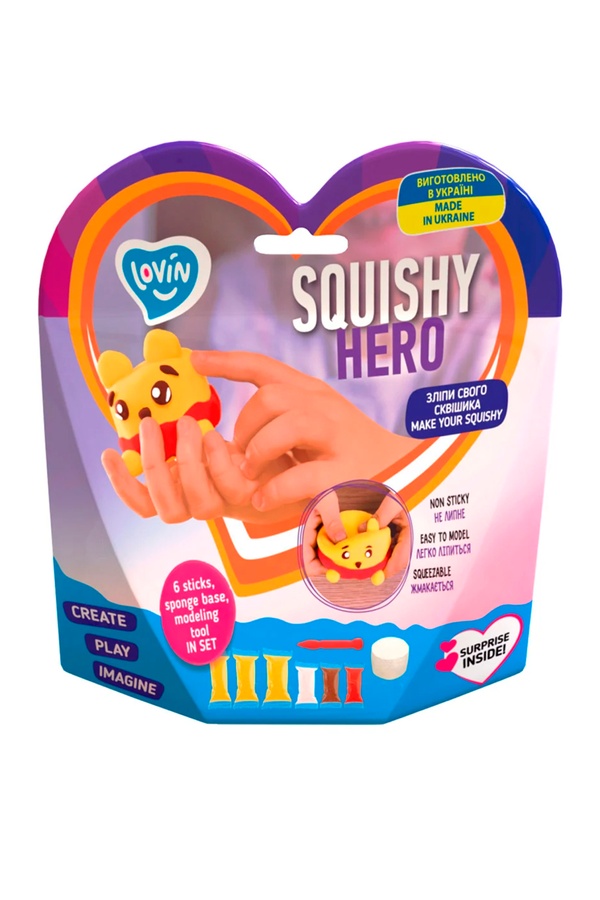 Набор для лепки Squishy "Squiny Pooh" с воздушным пластилином цвет разноцветный ЦБ-00198927 SKT000864825 фото