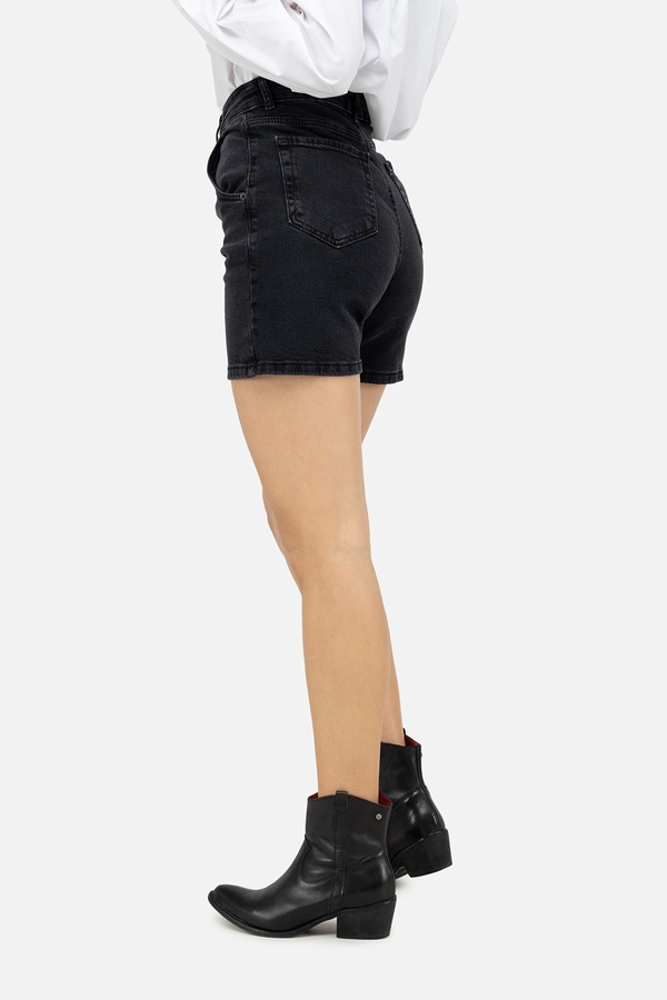Женские джинсовые шорты 38 цвет черный ЦБ-00248381 SKT000989262 фото
