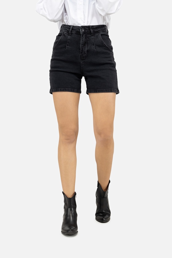 Женские джинсовые шорты 38 цвет черный ЦБ-00248381 SKT000989262 фото