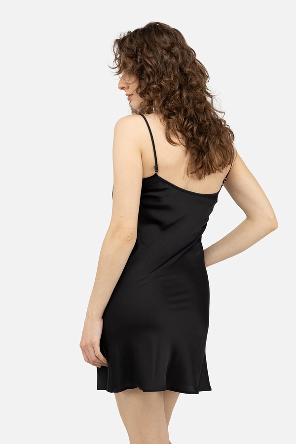 Жіноча нічна сорочка 42 колір чорний ЦБ-00244093 SKT000977759 фото