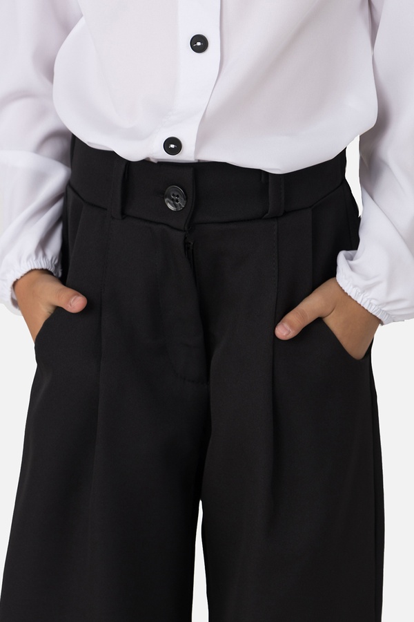 Штани для дівчинки 116 колір чорний ЦБ-00251256 SKT000996348 фото