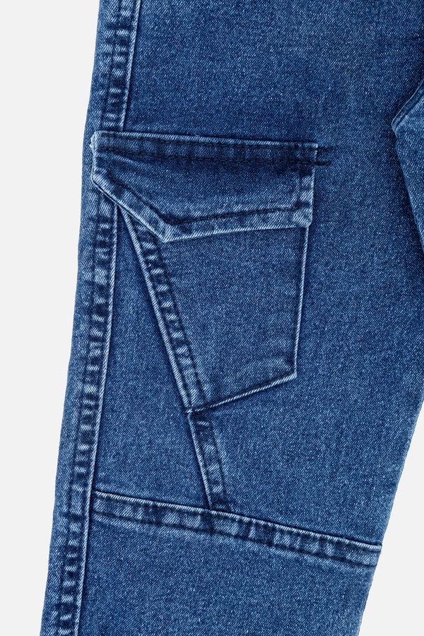Джогеры джинсовые для мальчика 146 цвет синий ЦБ-00243735 SKT000969212 фото