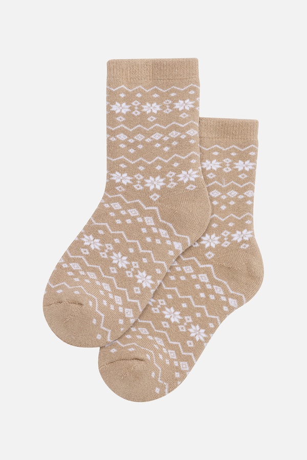 Шкарпетки для дівчинки 27-30 колір бежевий ЦБ-00238574 SKT000956906 фото