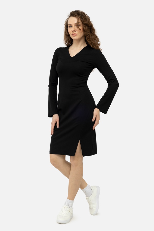 Жіноча сукня 50 колір чорний ЦБ-00243033 SKT000966592 фото