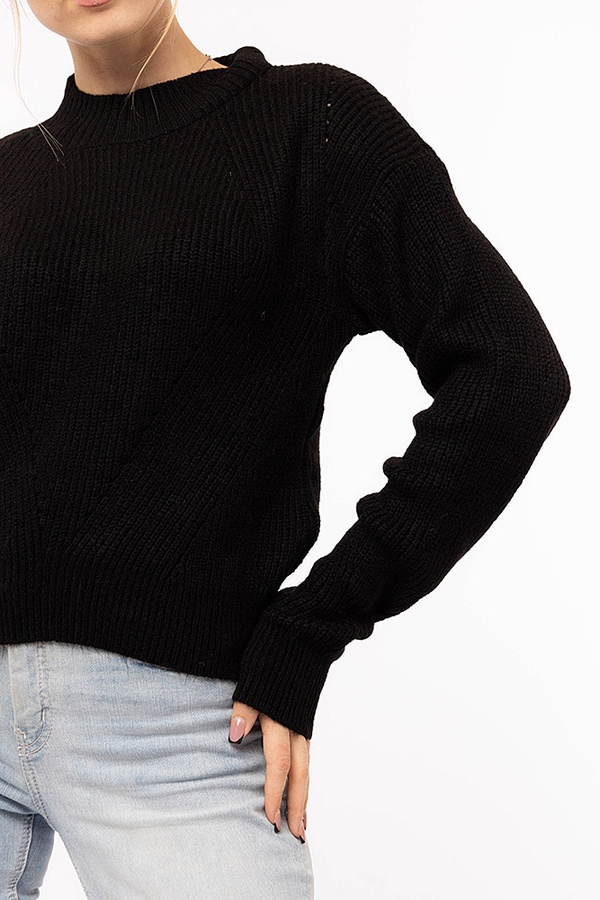 Жіночий светр 46 колір чорний ЦБ-00194241 SKT000853770 фото