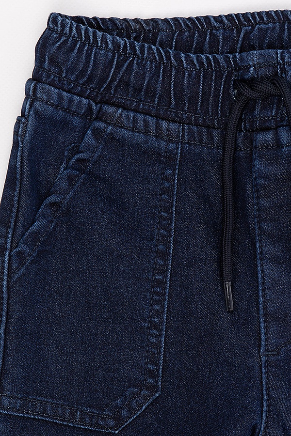 Джогери джинсові утеплені на хлопчика 134 колір темно-синій ЦБ-00181570 SKT000601986 фото