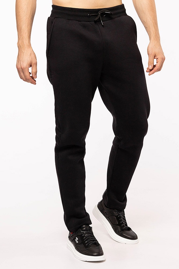Чоловічі спортивні штани 44 колір чорний ЦБ-00198183 SKT000863247 фото