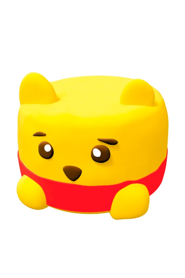 Набір для ліплення Squishy "Squiny Pooh" з повітряним пластиліном колір різнокольоровий ЦБ-00198927 SKT000864825 фото