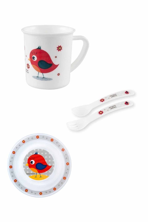 Набор посуды пластиковый столовый Cute Animals - птичка цвет разноцветный ЦБ-00154130 SKT000525167 фото