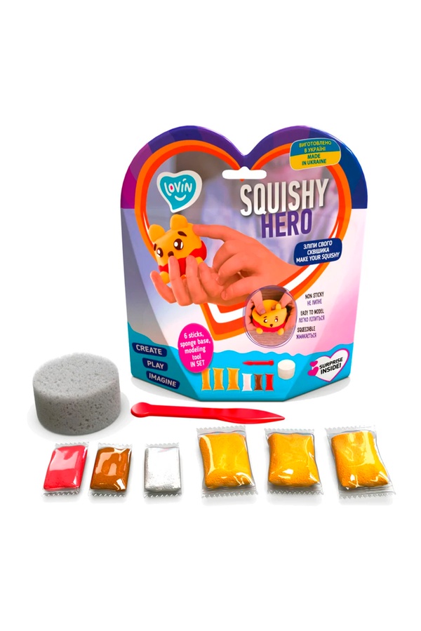 Набір для ліплення Squishy "Squiny Pooh" з повітряним пластиліном колір різнокольоровий ЦБ-00198927 SKT000864825 фото