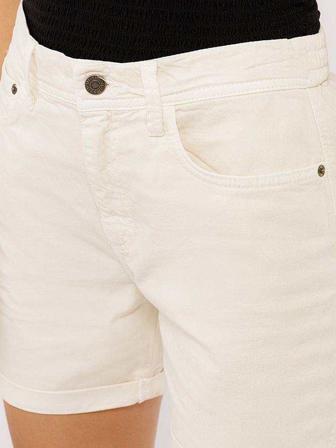 Жіночі короткі джинсові шорти 40 колір молочний ЦБ-00219068 SKT000906197 фото