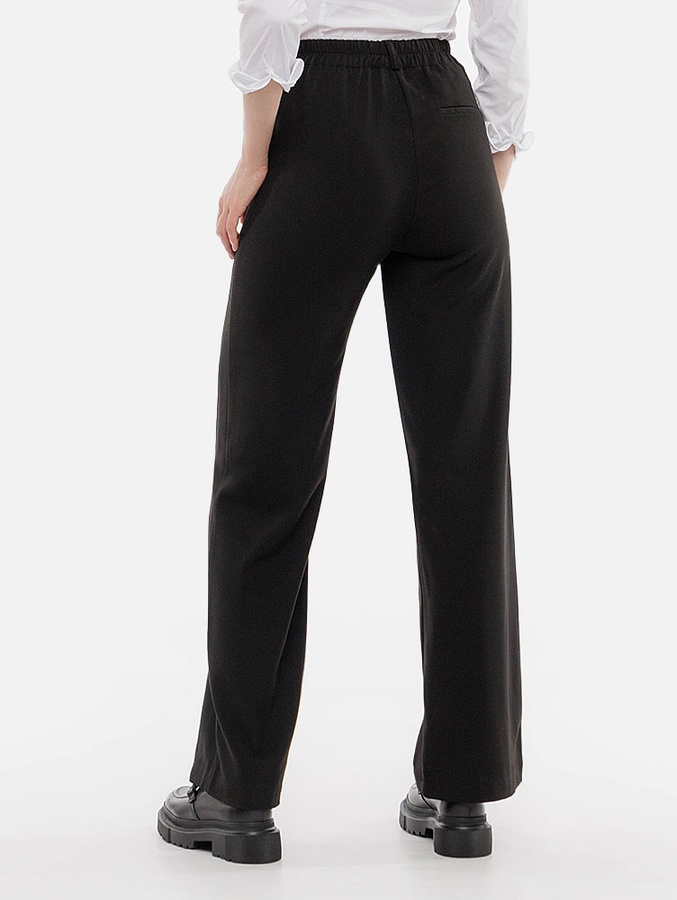 Жіночі прямі штани 40 колір чорний ЦБ-00217329 SKT000902503 фото