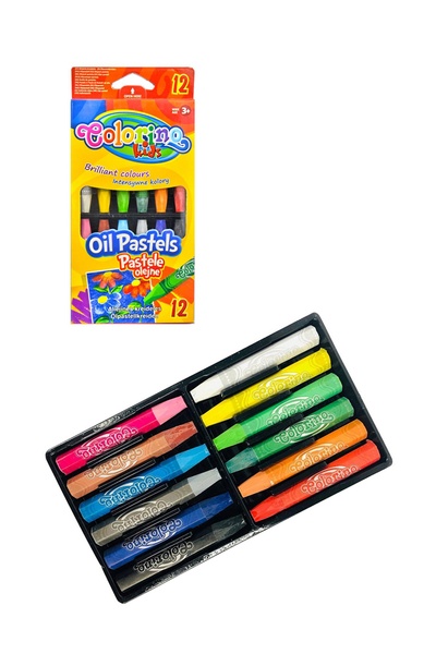 Олівці пастельні масляні 12 шт колір різнокольоровий ЦБ-00117370 SKT000448036 фото